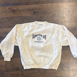 Ramstein AFB Germany Gear For Sports White Crewneck Sweater
